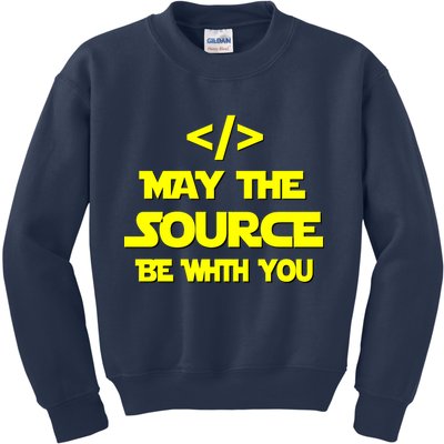May The Source Be With You Kids Sweatshirt