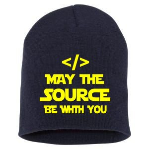 May The Source Be With You Short Acrylic Beanie