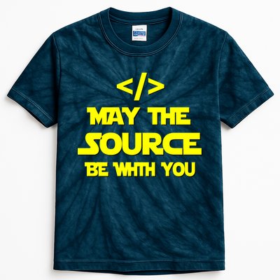 May The Source Be With You Kids Tie-Dye T-Shirt