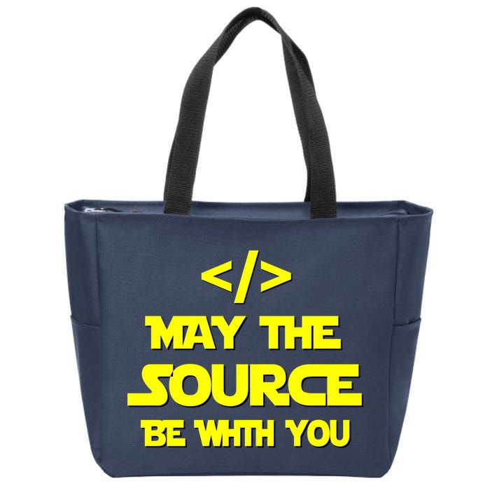 May The Source Be With You Zip Tote Bag