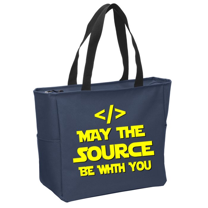 May The Source Be With You Zip Tote Bag