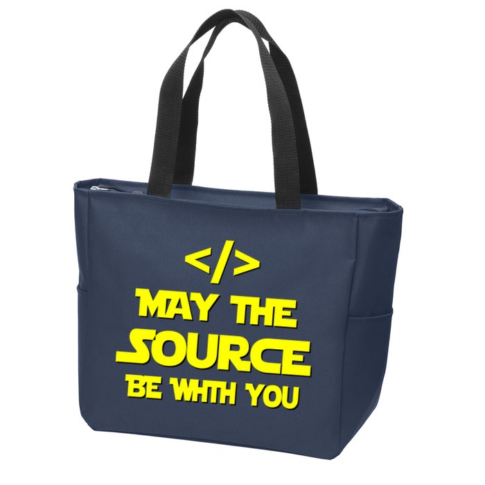 May The Source Be With You Zip Tote Bag