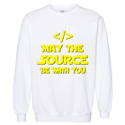 May The Source Be With You Garment-Dyed Sweatshirt