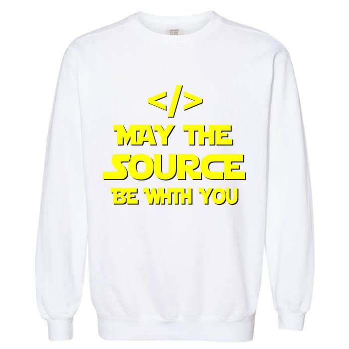May The Source Be With You Garment-Dyed Sweatshirt
