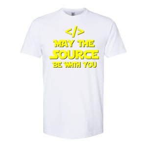 May The Source Be With You Softstyle CVC T-Shirt