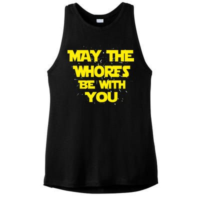 May The Whores Be With You Ladies PosiCharge Tri-Blend Wicking Tank