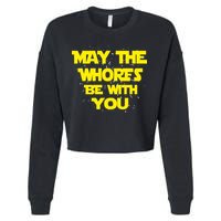 May The Whores Be With You Cropped Pullover Crew