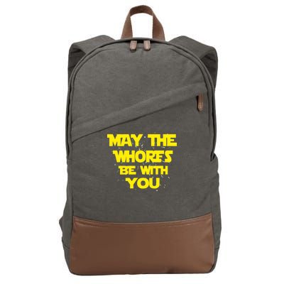 May The Whores Be With You Cotton Canvas Backpack