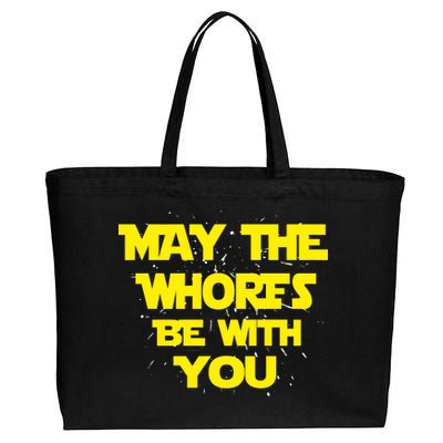 May The Whores Be With You Cotton Canvas Jumbo Tote