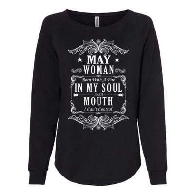 May Woman Funny Birthday Womens California Wash Sweatshirt