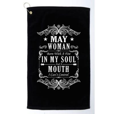 May Woman Funny Birthday Golf Towel