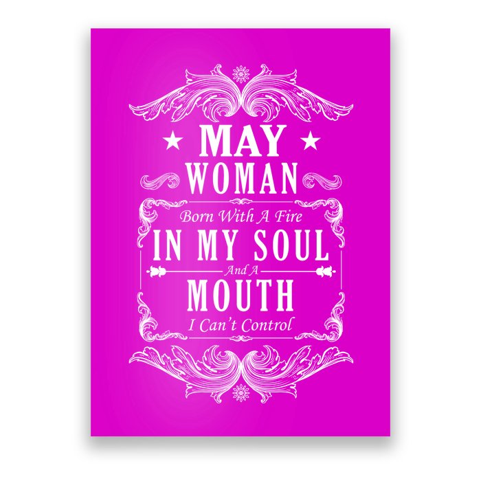 May Woman Funny Birthday Poster