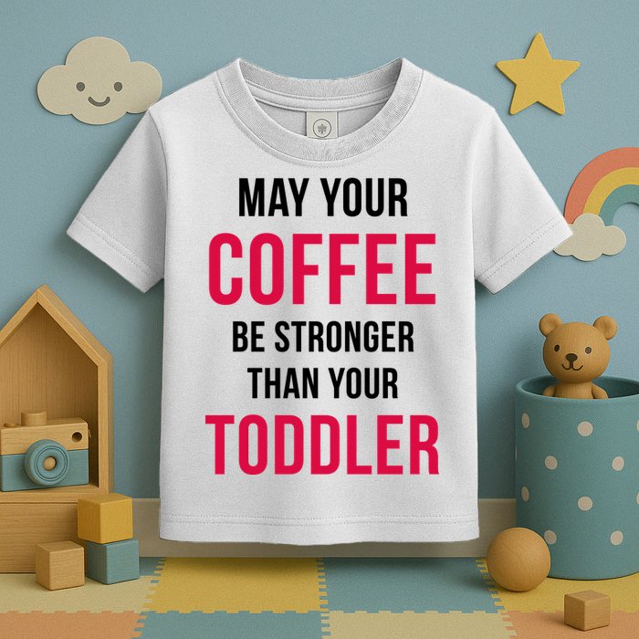May Your Coffee Be Stronger Than Your Toddler Toddler T-Shirt