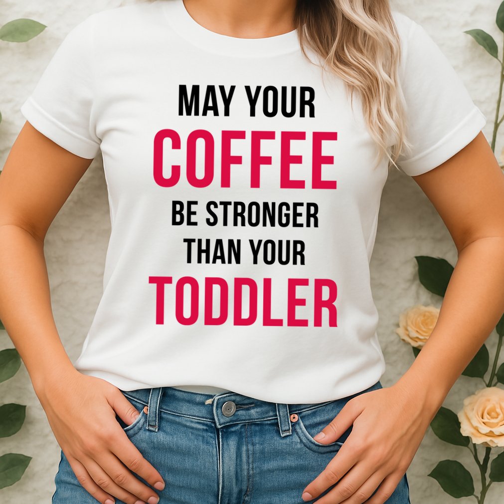 May Your Coffee Be Stronger Than Your Toddler Womens T-Shirt