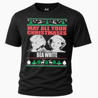 May All Your Christmases Bea White Performance Shirt