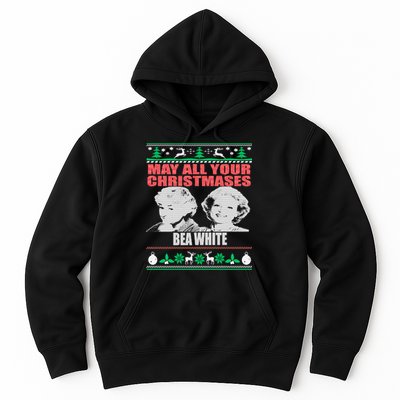 May All Your Christmases Bea White Hoodie