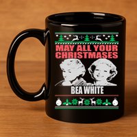 May All Your Christmases Bea White 11oz C Handle Ceramic Mug
