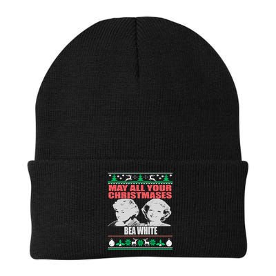 May All Your Christmases Bea White Beanie