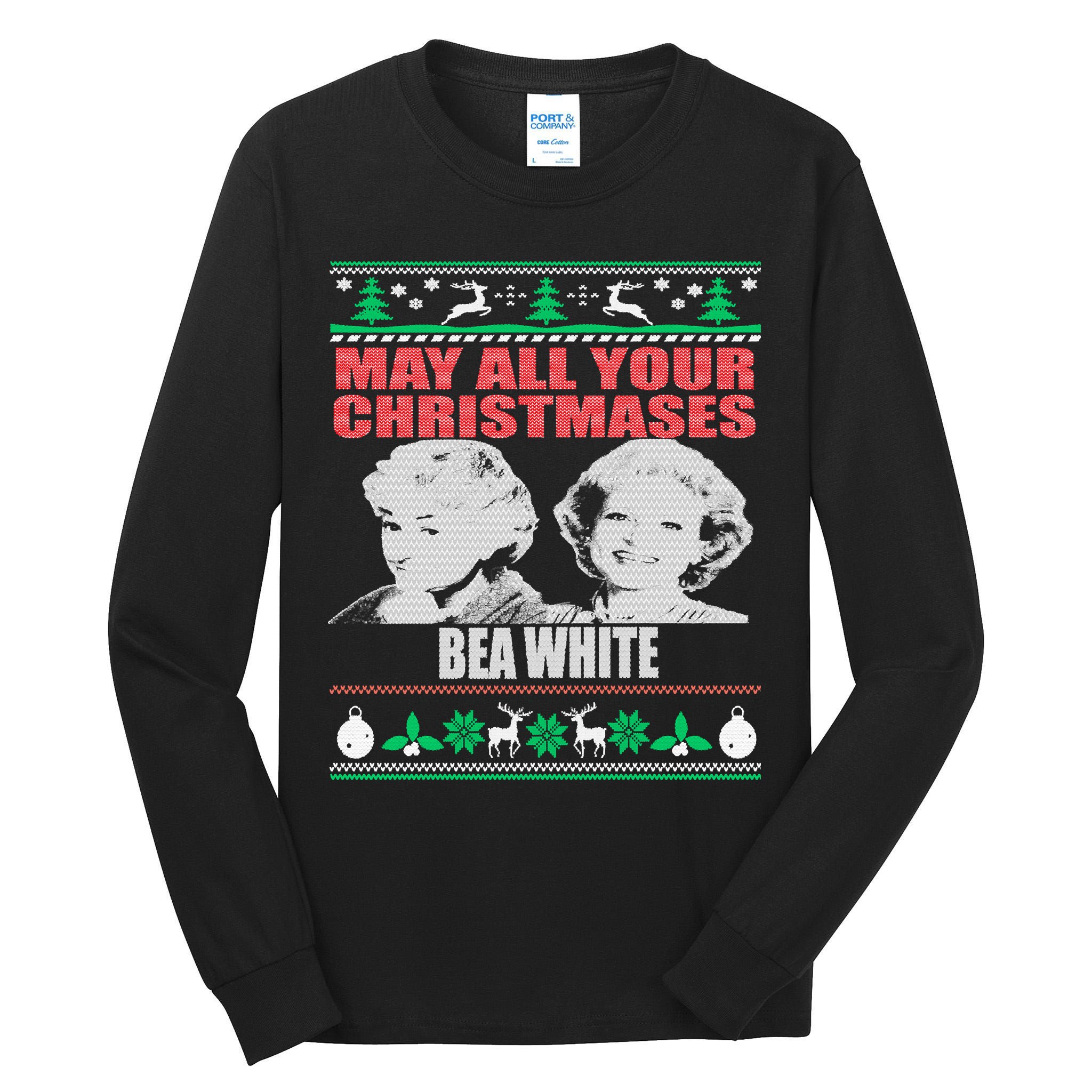 May All Your Christmases Bea White Tall Long Sleeve T-Shirt