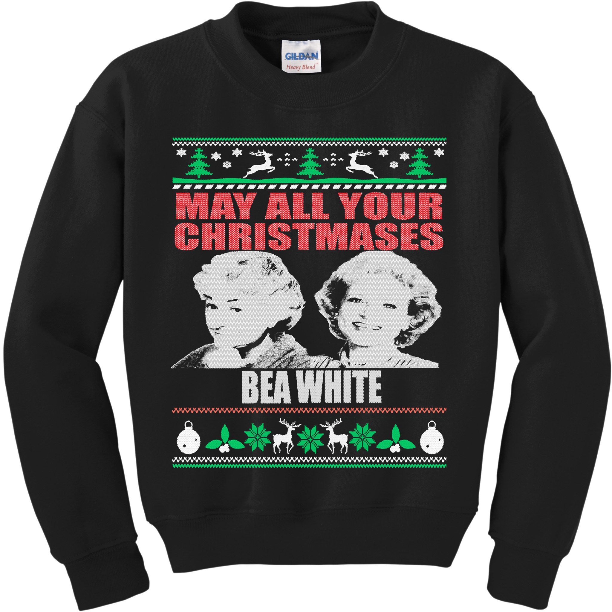 May All Your Christmases Bea White Kids Sweatshirt