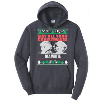 May All Your Christmases Bea White Tall Hoodie