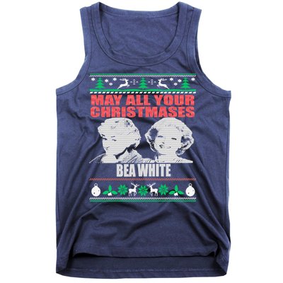 May All Your Christmases Bea White Tank Top