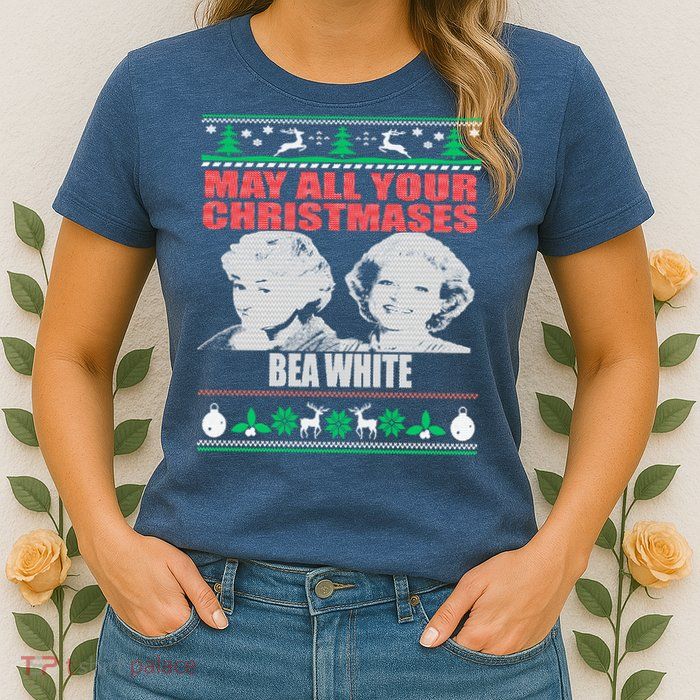 May All Your Christmases Bea White Womens T-Shirt