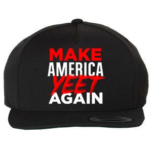 Make America Yeet Again Patriotic Trump Merica Great 2020 Gift Wool Snapback Cap