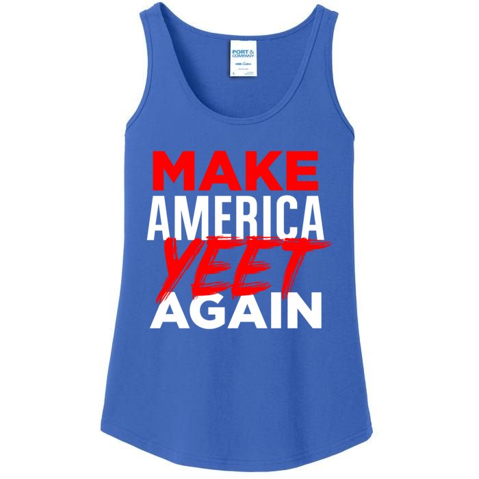 Make America Yeet Again Patriotic Trump Merica Great 2020 Gift Ladies Essential Tank