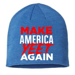 Make America Yeet Again Patriotic Trump Merica Great 2020 Gift Sustainable Beanie