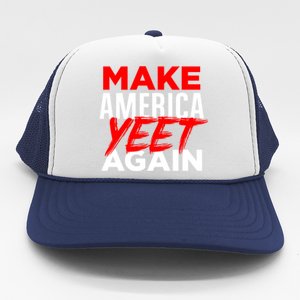 Make America Yeet Again Patriotic Trump Merica Great 2020 Gift Trucker Hat