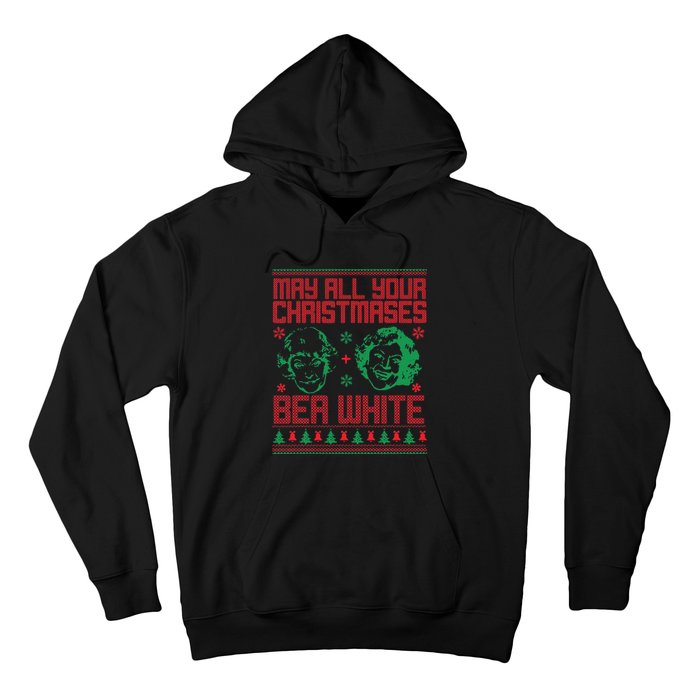 May All Your Christmases Bea White Vintage Hoodie