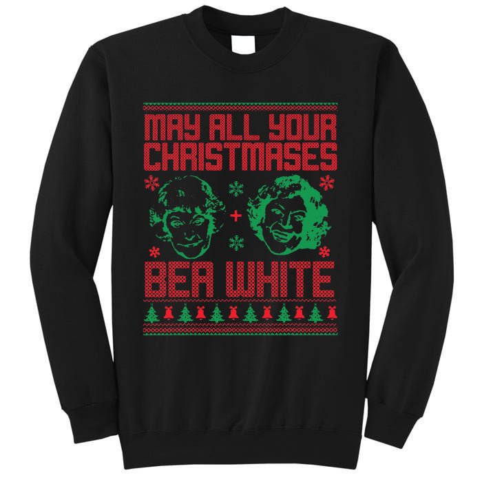 May All Your Christmases Bea White Vintage Sweatshirt