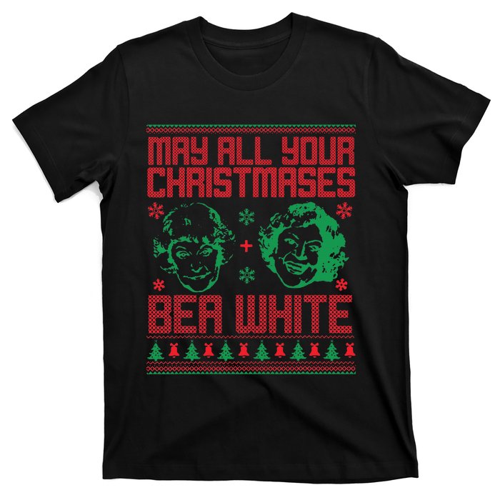 May All Your Christmases Bea White Vintage T-Shirt