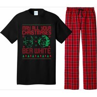 May All Your Christmases Bea White Vintage Pajama Set