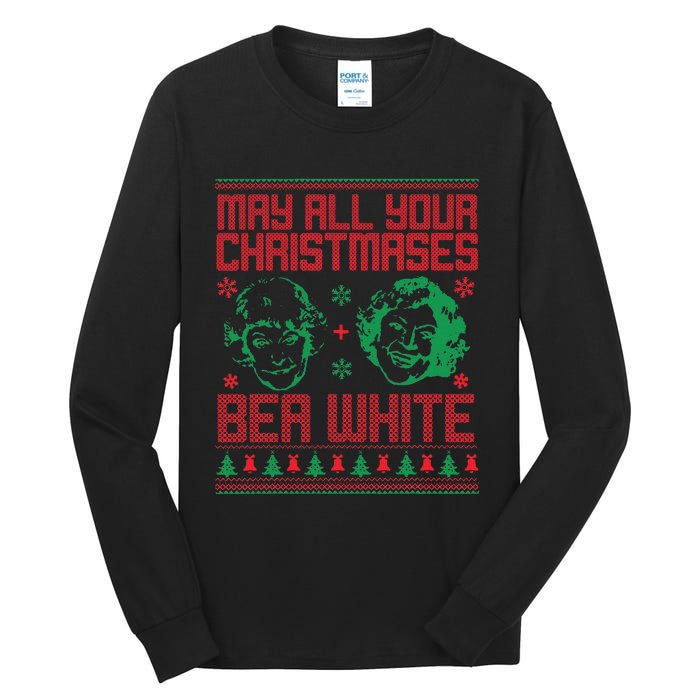 May All Your Christmases Bea White Vintage Tall Long Sleeve T-Shirt