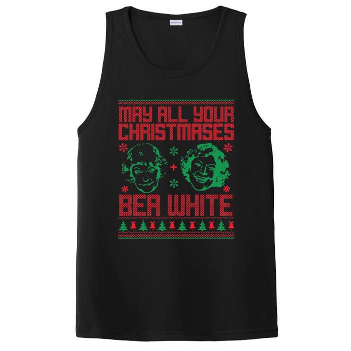 May All Your Christmases Bea White Vintage PosiCharge Competitor Tank