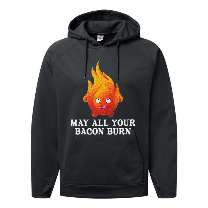 May All Your Bacon Burn Performance Fleece Hoodie