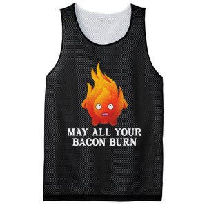 May All Your Bacon Burn Mesh Reversible Basketball Jersey Tank