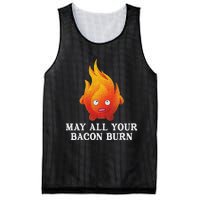 May All Your Bacon Burn Mesh Reversible Basketball Jersey Tank