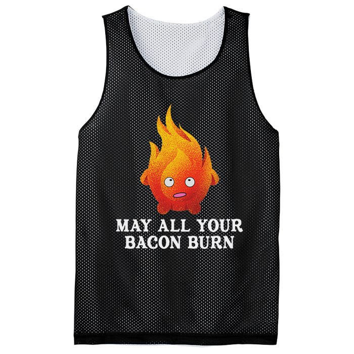 May All Your Bacon Burn Mesh Reversible Basketball Jersey Tank