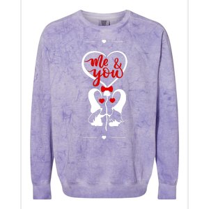 Me And You Happy Valentines Day Gnomes And Hearts Colorblast Crewneck Sweatshirt