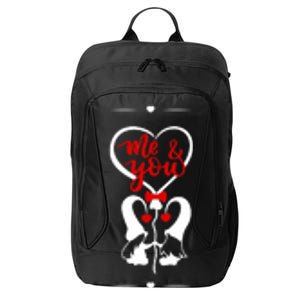 Me And You Happy Valentines Day Gnomes And Hearts City Backpack