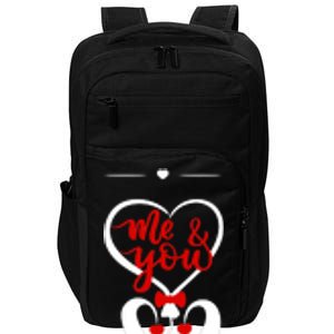 Me And You Happy Valentines Day Gnomes And Hearts Impact Tech Backpack