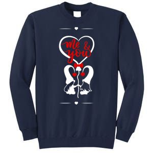 Me And You Happy Valentines Day Gnomes And Hearts Tall Sweatshirt