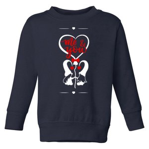 Me And You Happy Valentines Day Gnomes And Hearts Toddler Sweatshirt