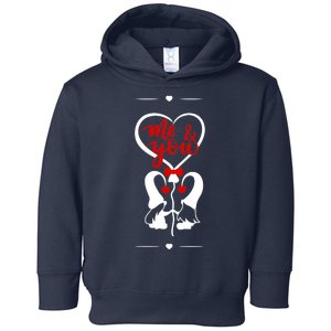 Me And You Happy Valentines Day Gnomes And Hearts Toddler Hoodie