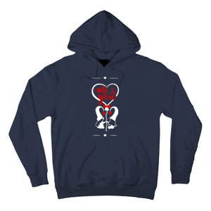 Me And You Happy Valentines Day Gnomes And Hearts Tall Hoodie