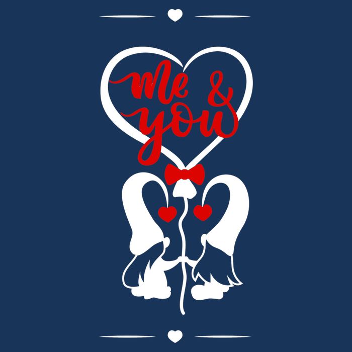 Me And You Happy Valentines Day Gnomes And Hearts Infant Baby Jersey Bodysuit