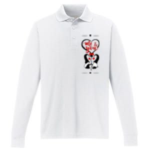 Me And You Happy Valentines Day Gnomes And Hearts Performance Long Sleeve Polo